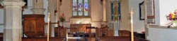 Interior view of Brampford Speke church